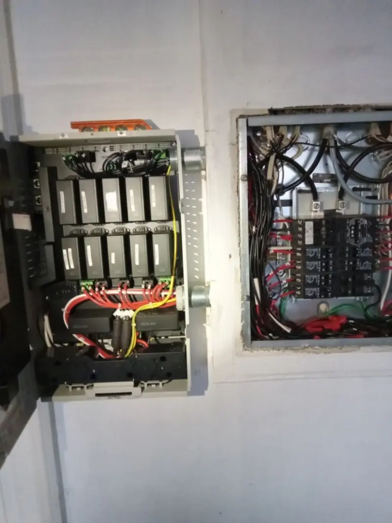 Electrical panel upgrade completed for Security Camera Wiring in Somerton